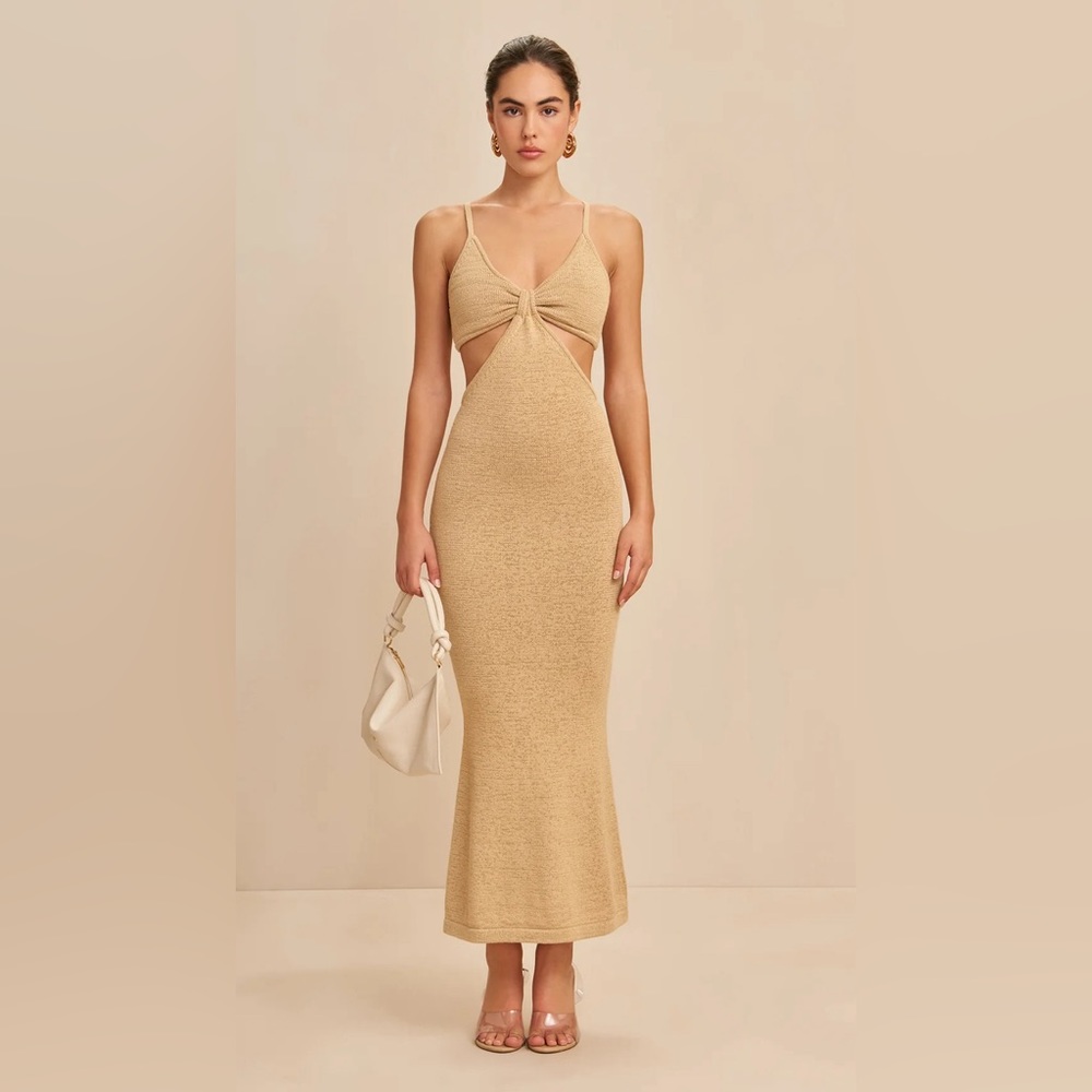 Cult Gaia Serita Dress XS In Sand, worn once.
